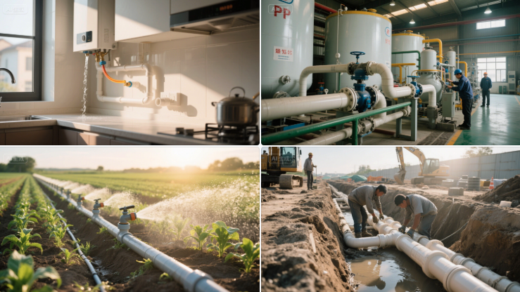 Applications of PPR Pipes แอปพลิเคชันของท่อ PPR