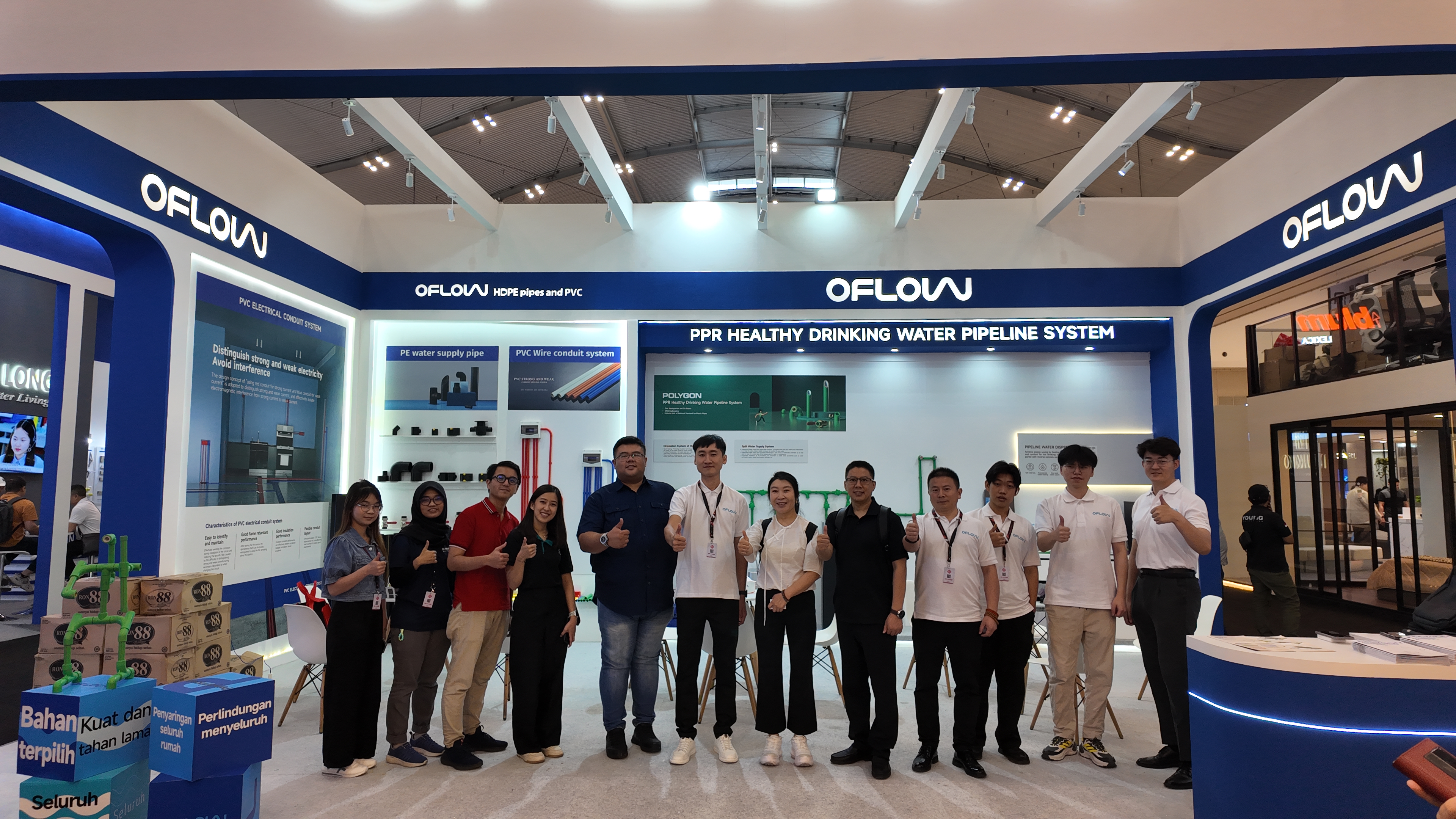เปิดตัวนวัตกรรมที่ Indobuild 2025: การจัดแสดงรูปหลายเหลี่ยมของโซลูชั่นการประปาขั้นสูง