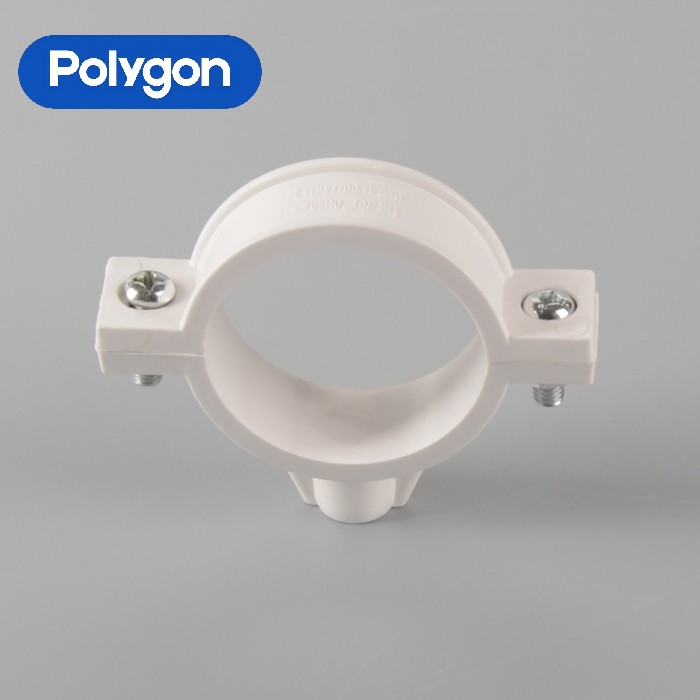 เล็บ Polygon PVC Clamp-Without Nail