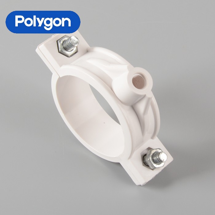 เล็บ Polygon PVC Clamp-Without Nail