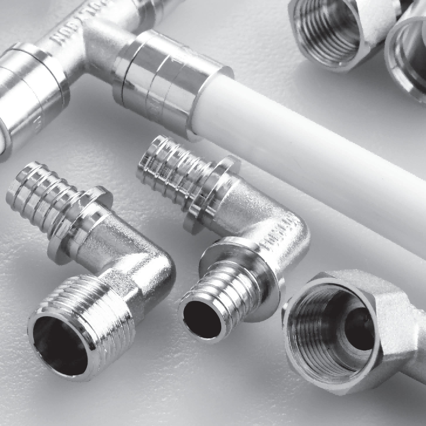 ข้อต่อเลื่อนทองเหลืองสำหรับ PEX-AL-PE(X)