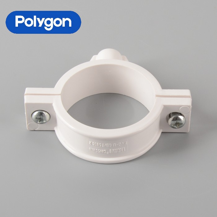 เล็บ Polygon PVC Clamp-Without Nail